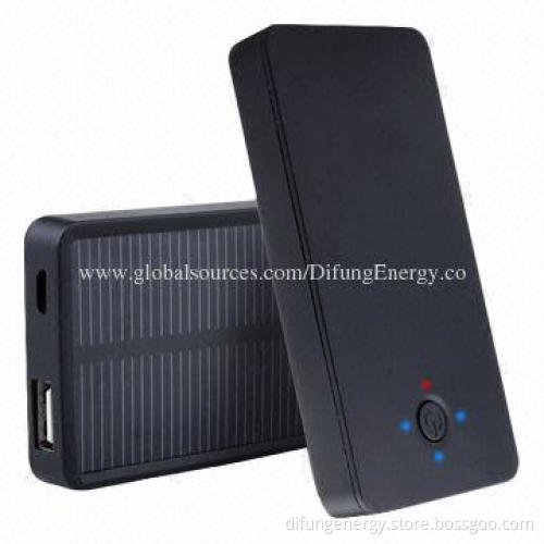Our Factory Patent Design 2,500mAh Portable Solar Chargers, Mini Solar System with Mobile Charger